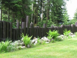 Dřevo v zahradě - palisády