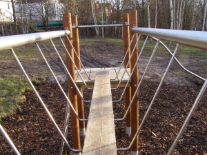 Řetězový most, přechodové lávky, dětské mostky